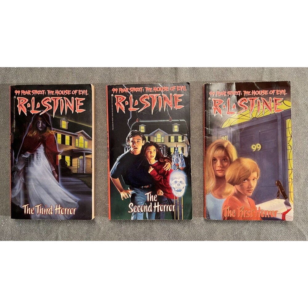 99 Fear Street 1-3 R.L. Stine Vintage 90s Young Adult Horror PB 1990s
